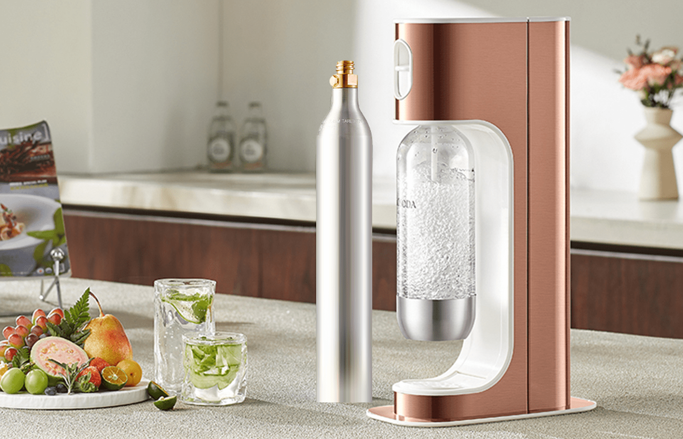 Food-grade carbon dioxide cylinder supply